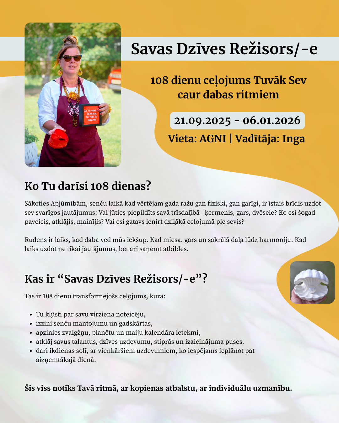 Savas Dzīves Režisors/-e 21.09.2025 - 06.01.2026
