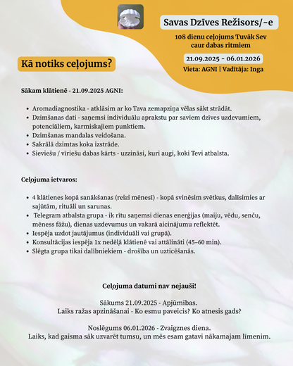 Savas Dzīves Režisors/-e 21.09.2025 - 06.01.2026