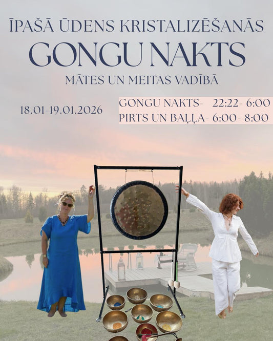 Ūdens kristalizēšanās Gongu nakts 18. - 19.01.2026